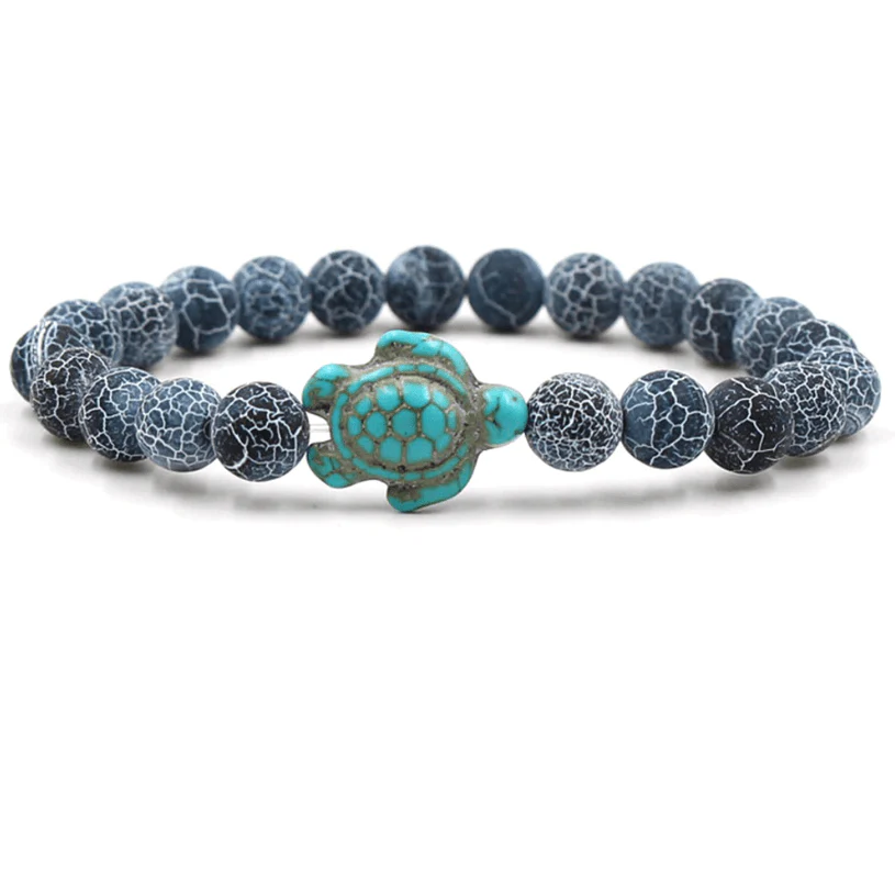 Empowering unisex gemstone bracelet – elastic design, zinc alloy, for beach outings - Image 4