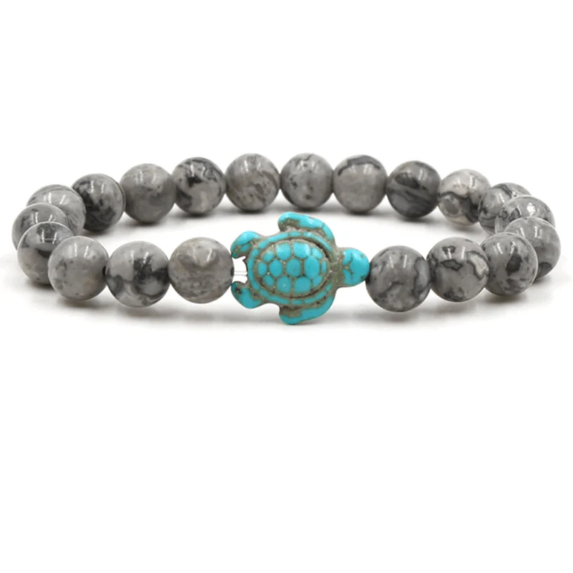 Empowering unisex gemstone bracelet – elastic design, zinc alloy, for beach outings - Image 5