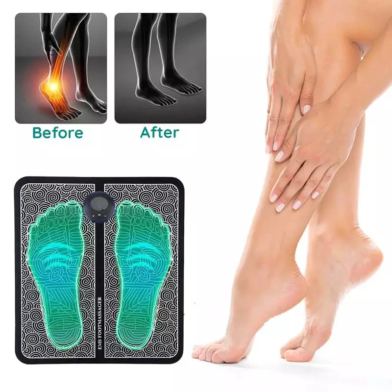 EMS Acupoints Massage Foot Mat Pain Relief Pad Home - Image 2