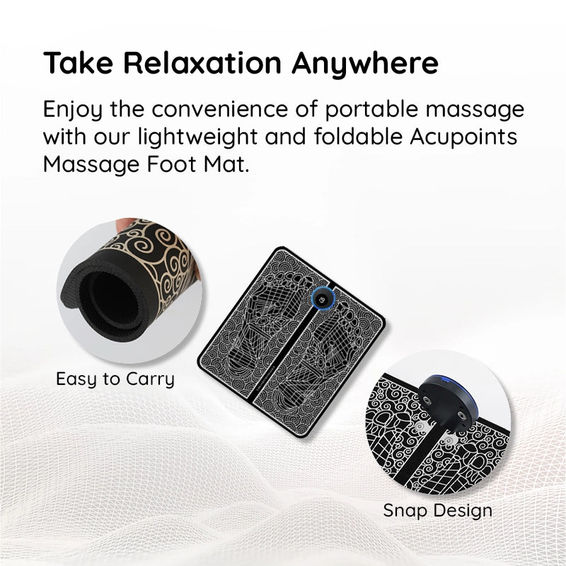 EMS Acupoints Massage Foot Mat Pain Relief Pad Home - Image 8