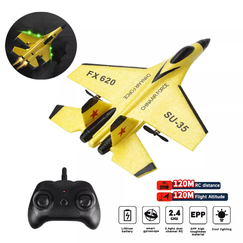 EPP Remote Control SU-35 Fighter Plane - 2.4G Glider Aircraft for Kids, Easy to Fly Toy - Image 3