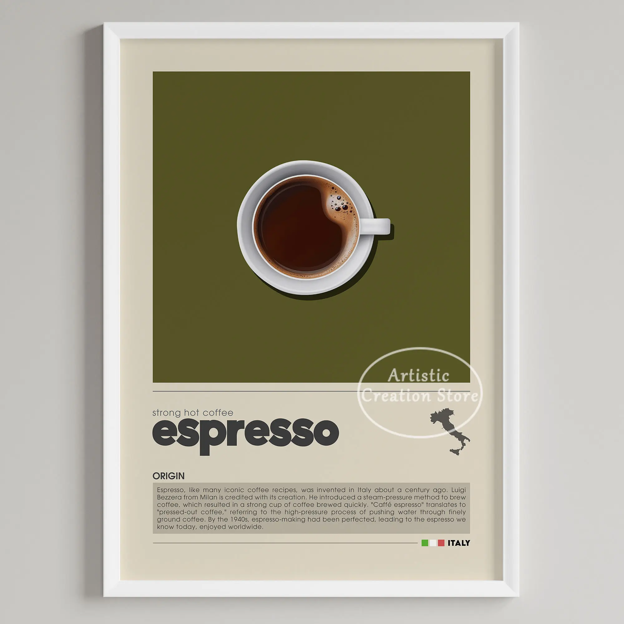 Coffee Wall Art Six Panel Minimalist Kitchen Cafe Decor - Image 10