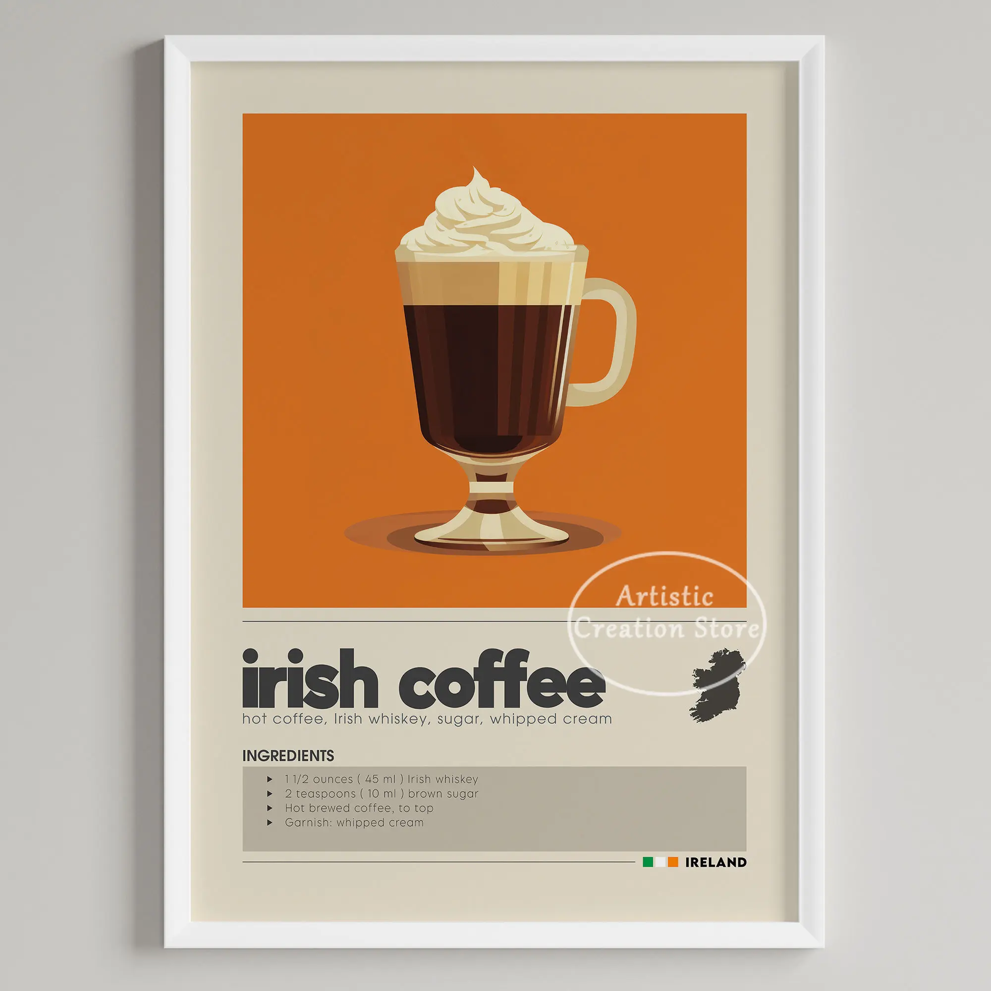 Coffee Wall Art Six Panel Minimalist Kitchen Cafe Decor - Image 13