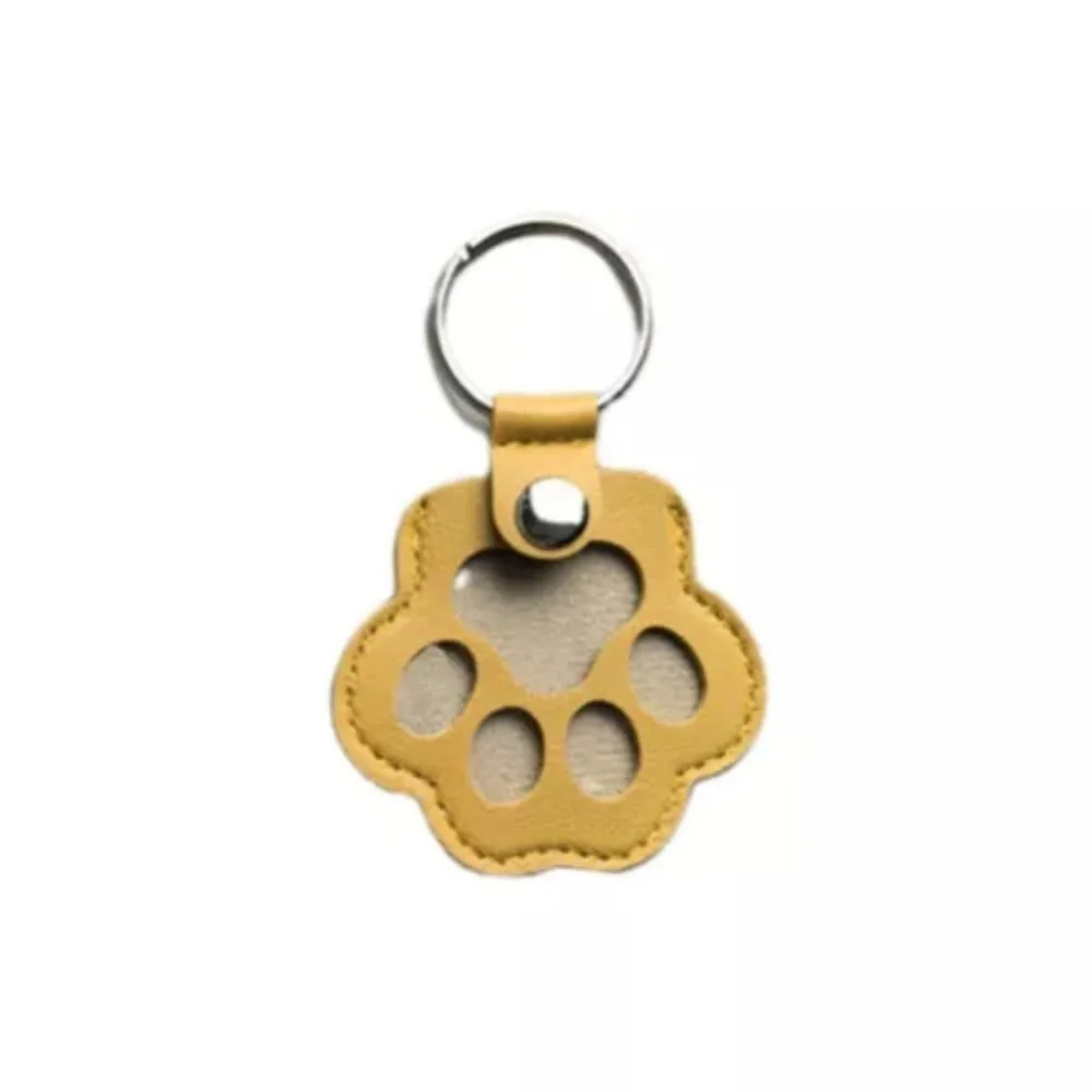 Pet Hair Keychain Paw Pendant PU Leather Hair Holder - Image 17