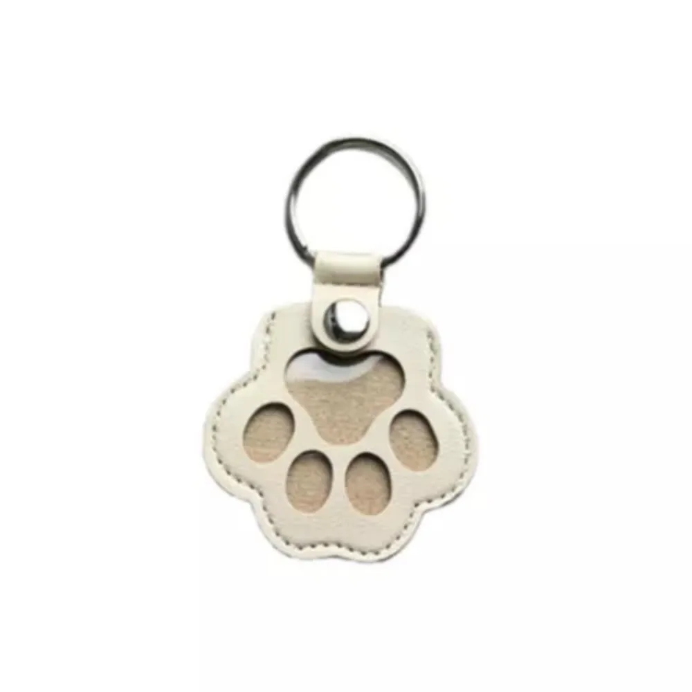 Pet Hair Keychain Paw Pendant PU Leather Hair Holder - Image 20