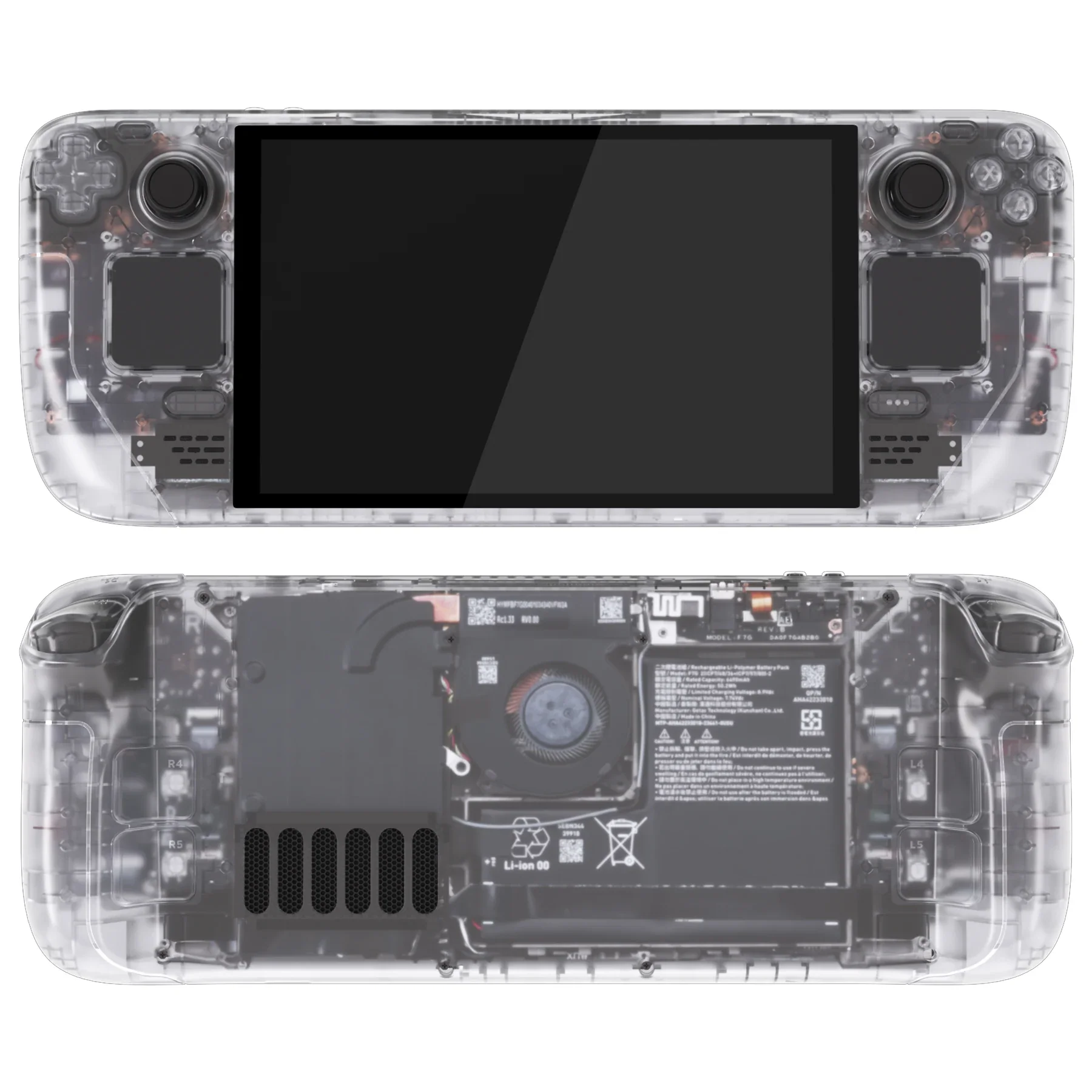 Steam Deck OLED Replacement Housing Kit Clear Shell - Image 10