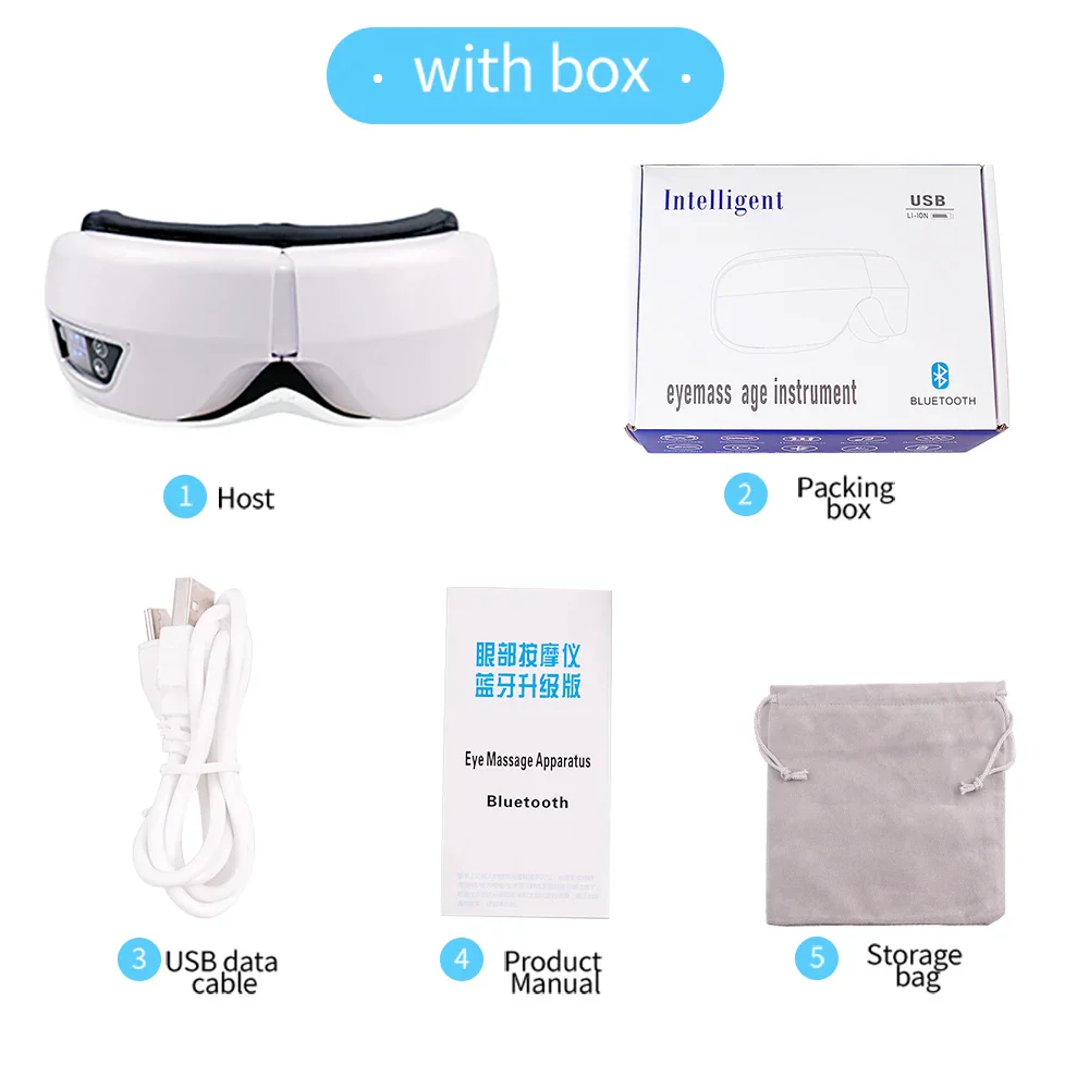 Eye Massager Medium Airbag Compression Bluetooth Music Sleep Aid AI Trending 2026 Wellness Gift - Image 7