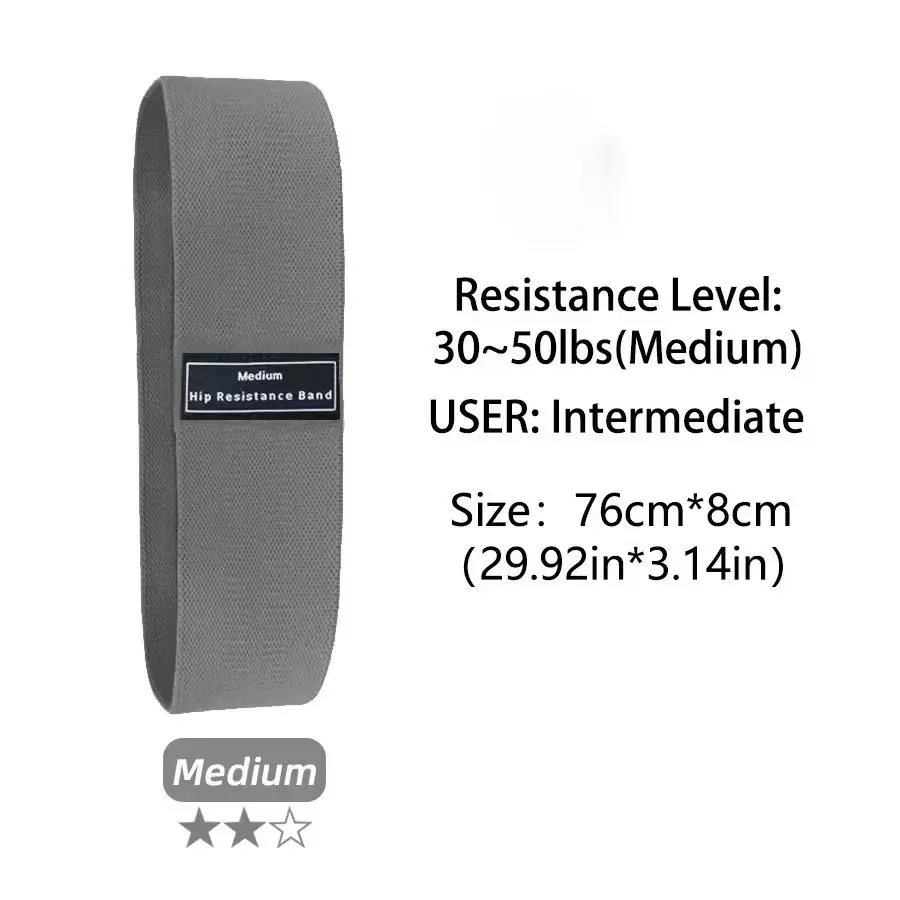 Fabric Resistance Booty Bands for Glutes - Elastic Workout Strips, Fitness Equipment for Squats & Yoga - Image 10