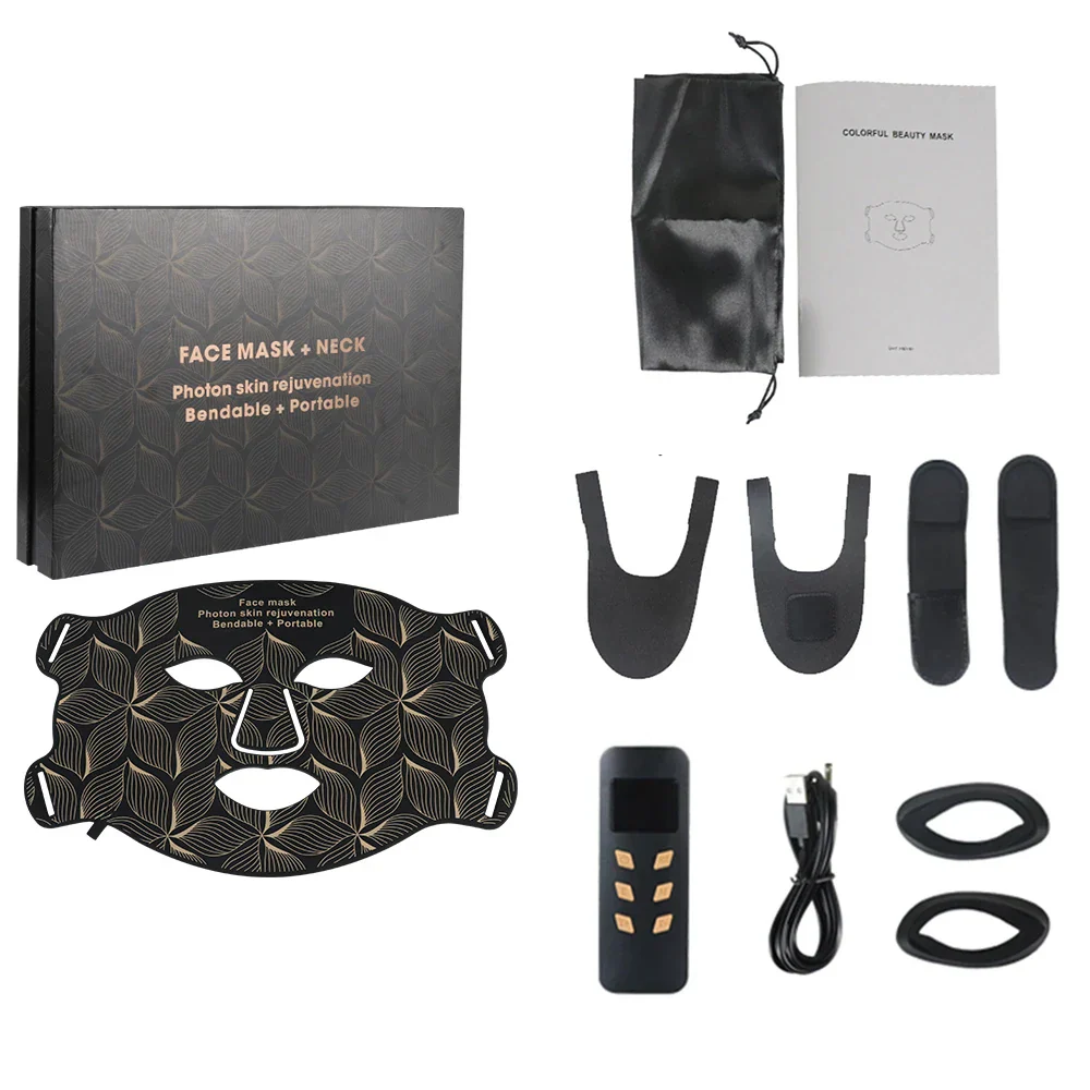 Facial LED Mask With Neck Red Light Infrared Therapy For Anti Aging Skin Rejuvenation Holiday Gifts 2026 - Image 11