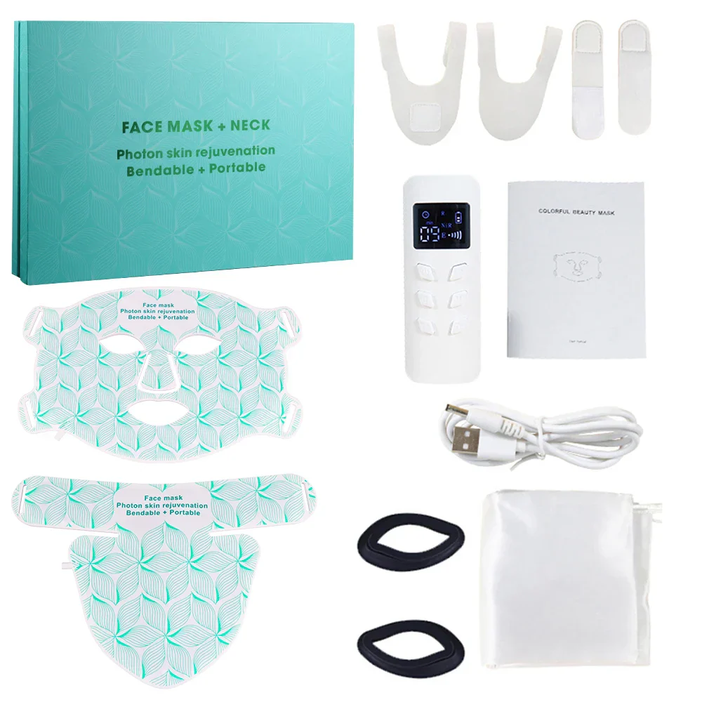 Facial LED Mask With Neck Red Light Infrared Therapy For Anti Aging Skin Rejuvenation Holiday Gifts 2026 - Image 13