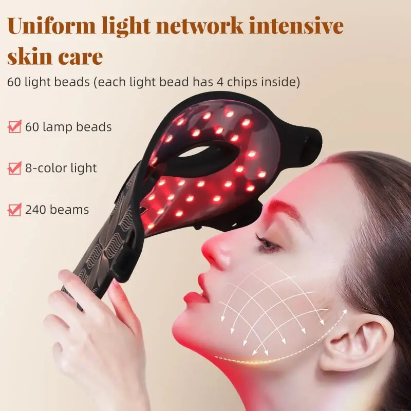 Facial LED Mask With Neck Red Light Infrared Therapy For Anti Aging Skin Rejuvenation Holiday Gifts 2026 - Image 5
