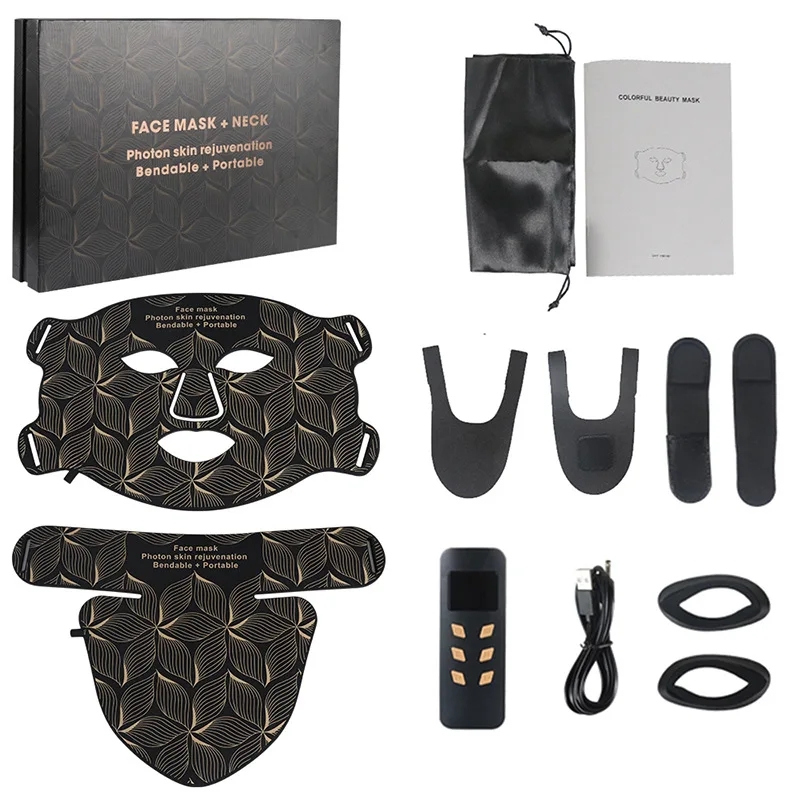 Facial LED Mask With Neck Red Light Infrared Therapy For Anti Aging Skin Rejuvenation Holiday Gifts 2026 - Image 9
