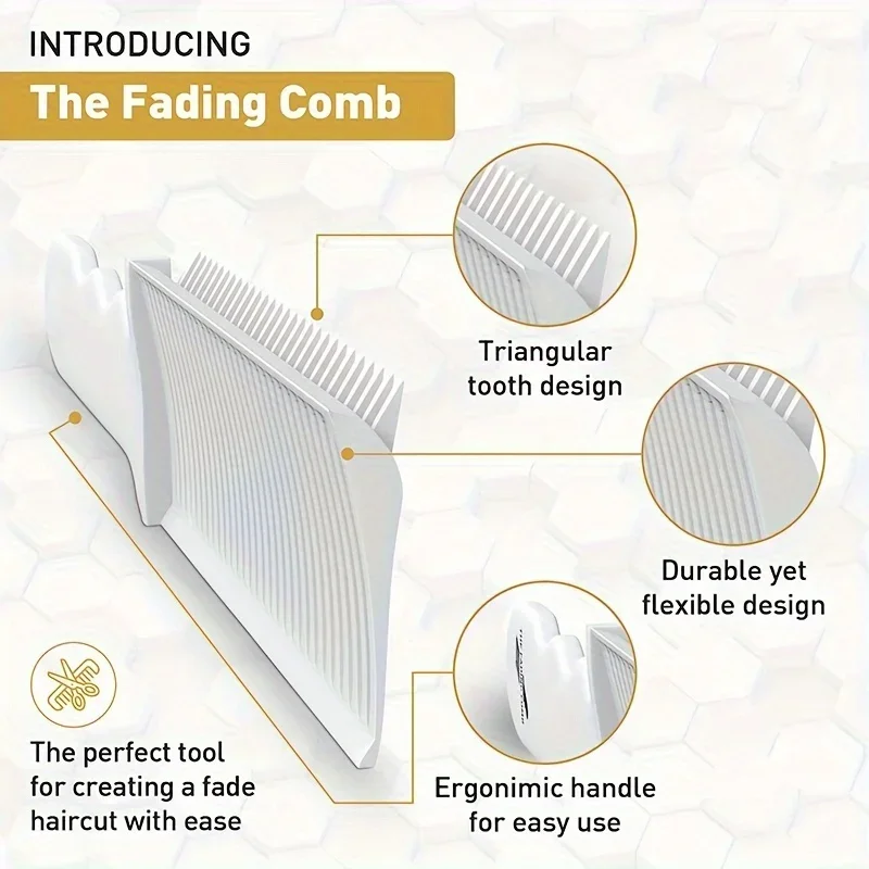 Fading Comb Professional Barber Clipper for Men Heat Resistant Fade Brush - Image 5
