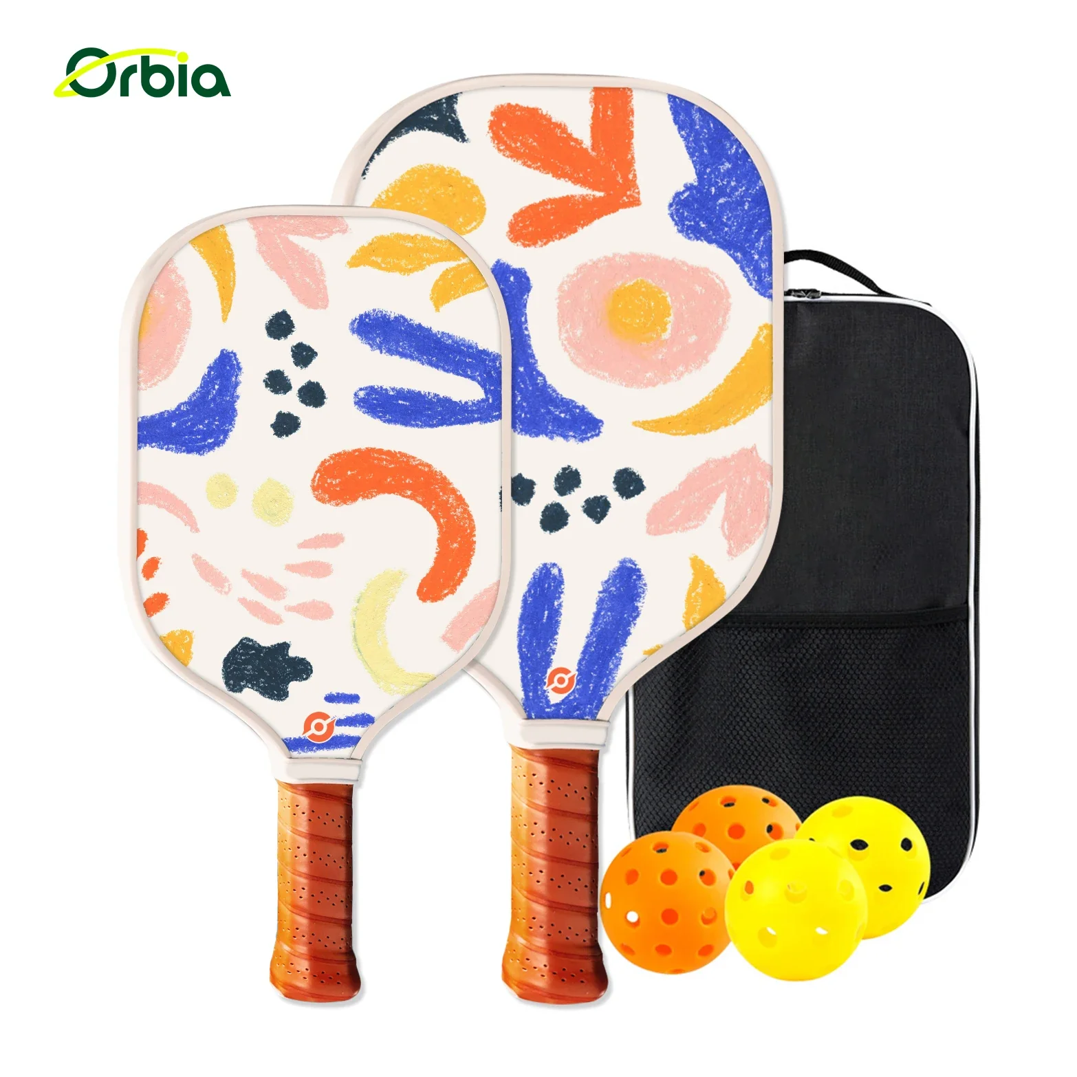 Family-Friendly Pickleball Paddle Set with Glass Fiber and Lightweight PP Core for Kids and Adults, Ideal for Outdoor Fun - Image 2