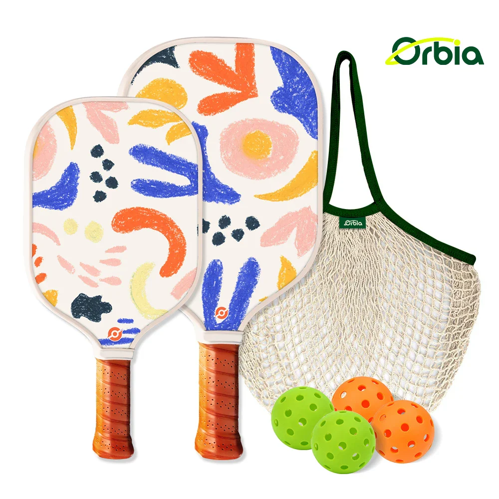 Family-Friendly Pickleball Paddle Set with Glass Fiber and Lightweight PP Core for Kids and Adults, Ideal for Outdoor Fun - Image 3