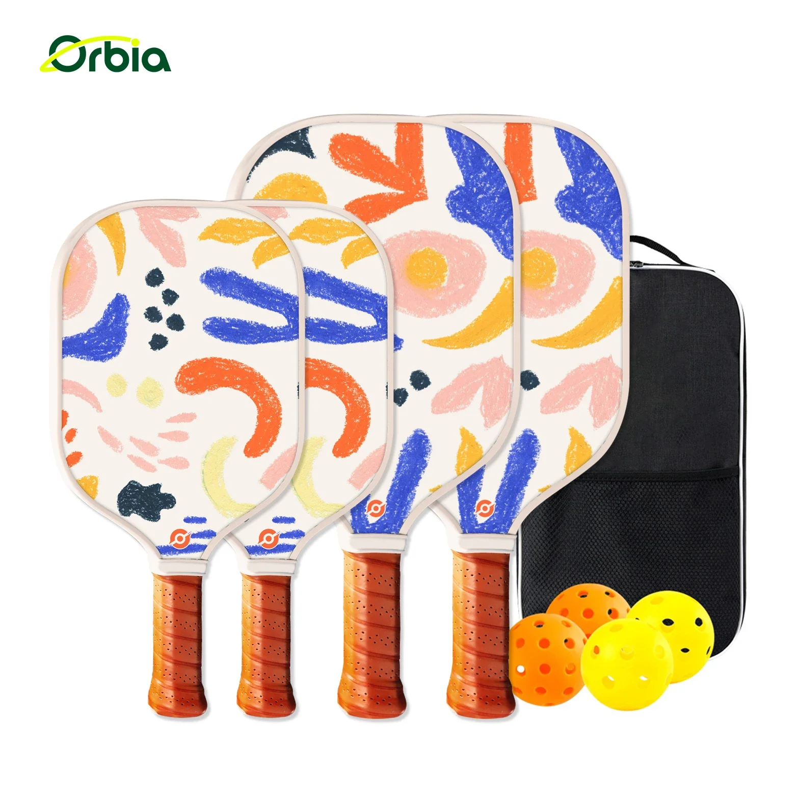 Family-Friendly Pickleball Paddle Set with Glass Fiber and Lightweight PP Core for Kids and Adults, Ideal for Outdoor Fun - Image 8