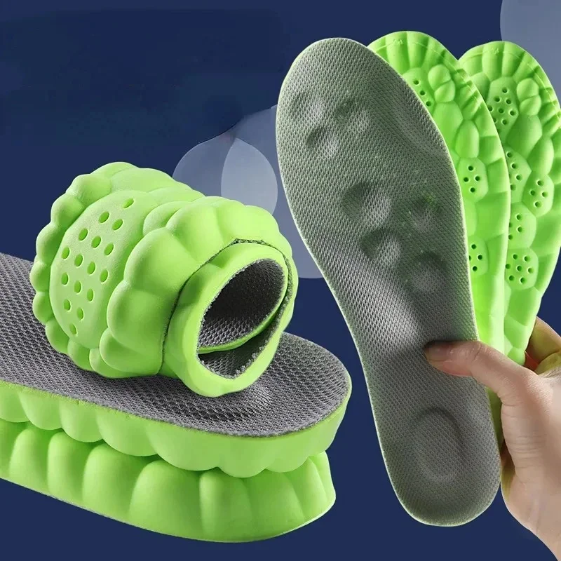 4D Massage Insoles Shock Absorbent Breathable Comfort Plantar Fascia Insole - Image 13