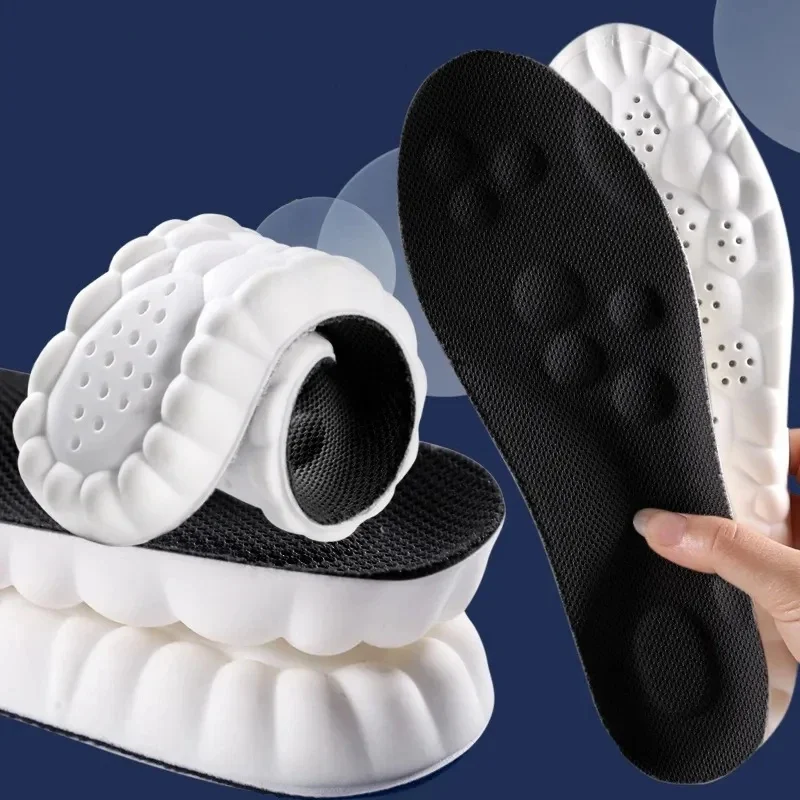4D Massage Insoles Shock Absorbent Breathable Comfort Plantar Fascia Insole - Image 16