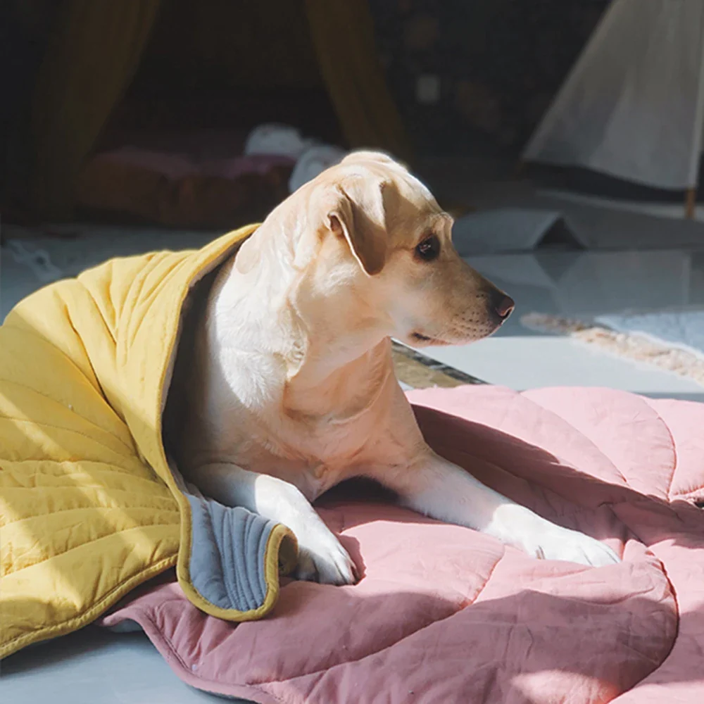 Fashion Creativity Leaf Heart Shaped Blanket Carpet for Child Pet Cat Dog Mat Home Decor - Image 2