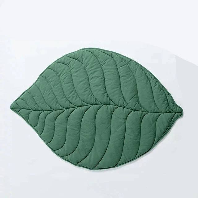 Fashion Creativity Leaf Heart Shaped Blanket Carpet for Child Pet Cat Dog Mat Home Decor - Image 6