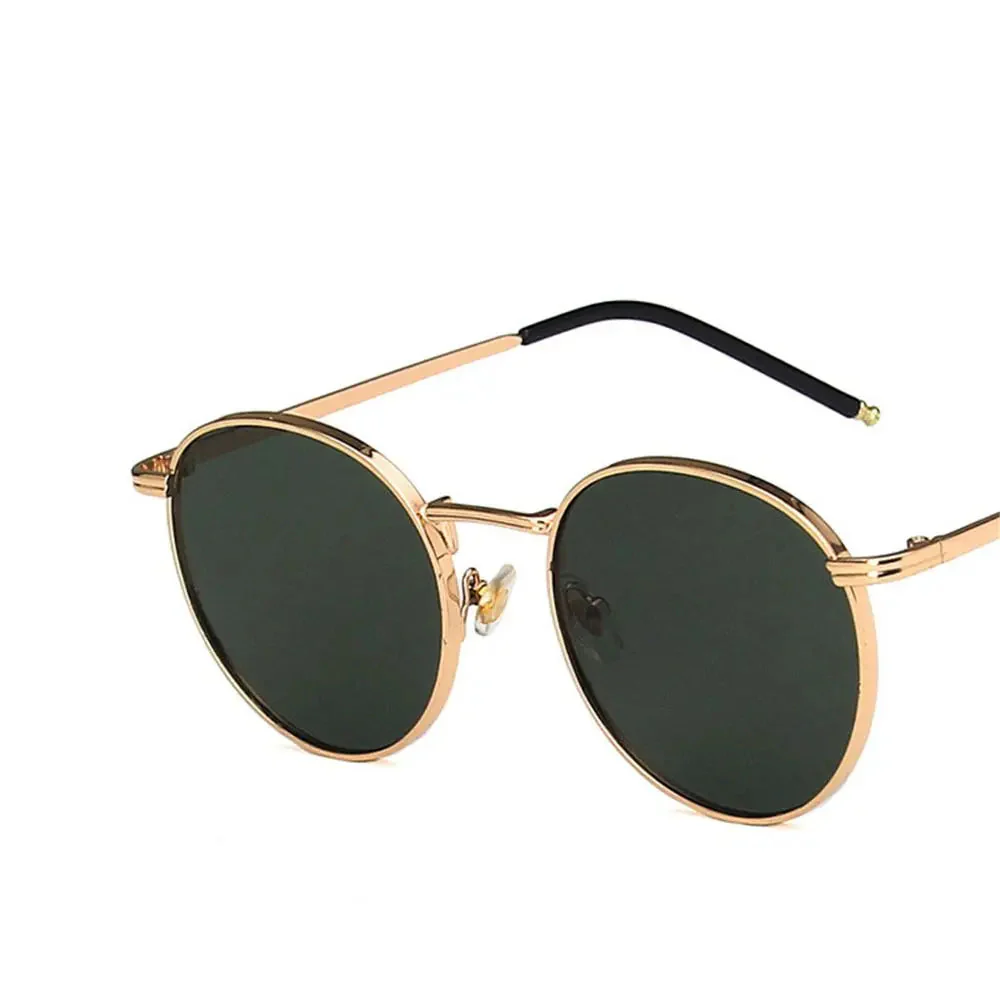 Fashion Glasses Fishing Metal Frame Round Sun Shades for Women and Men Eyewear - UV Protection - Image 3