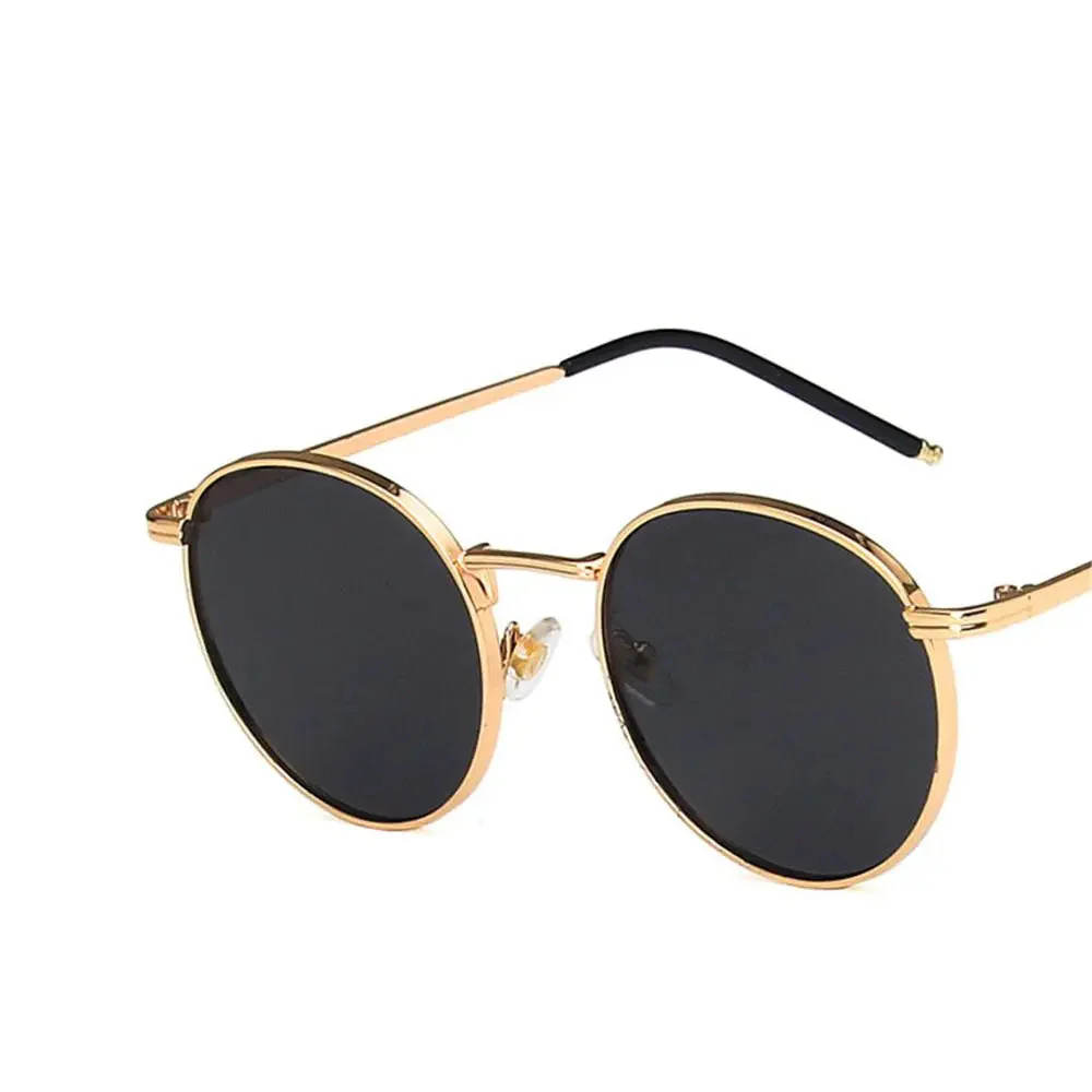 Fashion Glasses Fishing Metal Frame Round Sun Shades for Women and Men Eyewear - UV Protection - Image 4
