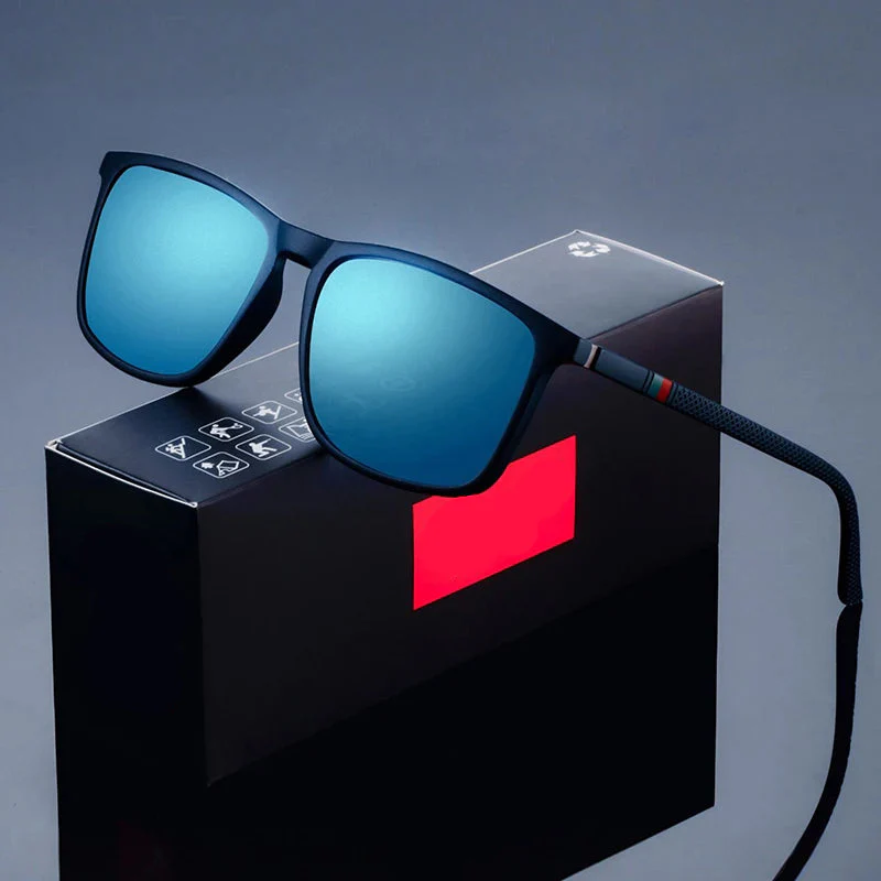 Fashion Square Polarized Sunglasses for Men - UV400 Luxury Driving Fishing Eyewear - Image 3