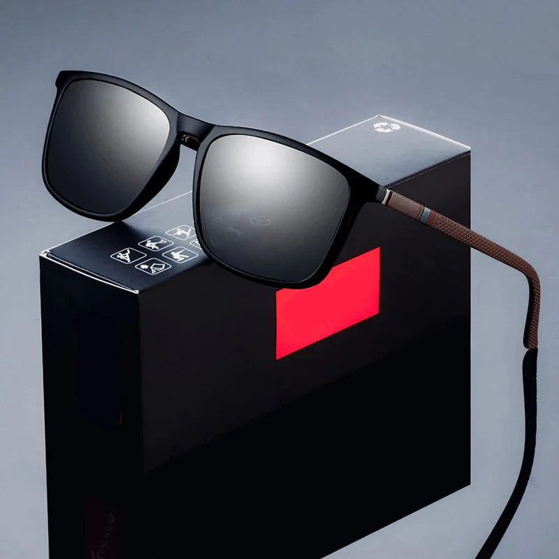 Fashion Square Polarized Sunglasses for Men - UV400 Luxury Driving Fishing Eyewear - Image 5