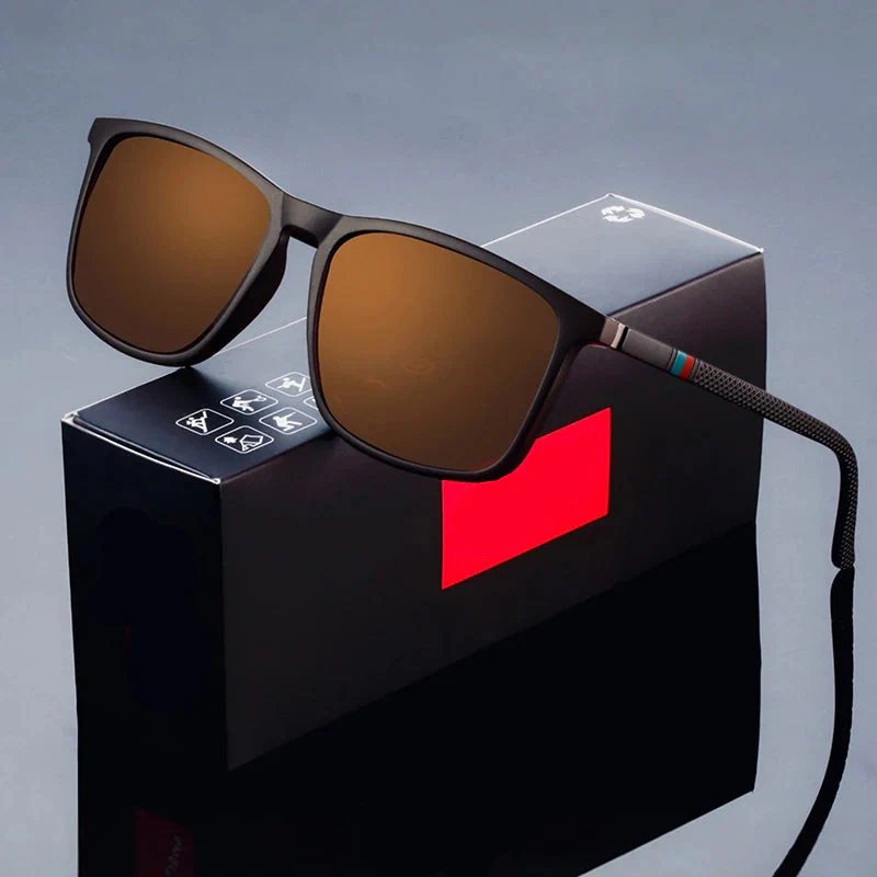 Fashion Square Polarized Sunglasses for Men - UV400 Luxury Driving Fishing Eyewear - Image 6
