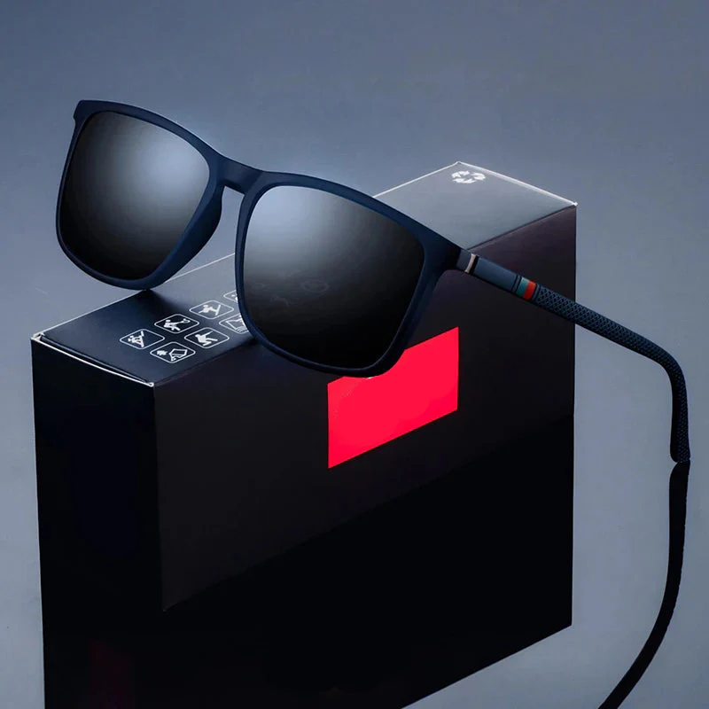 Fashion Square Polarized Sunglasses for Men - UV400 Luxury Driving Fishing Eyewear - Image 7