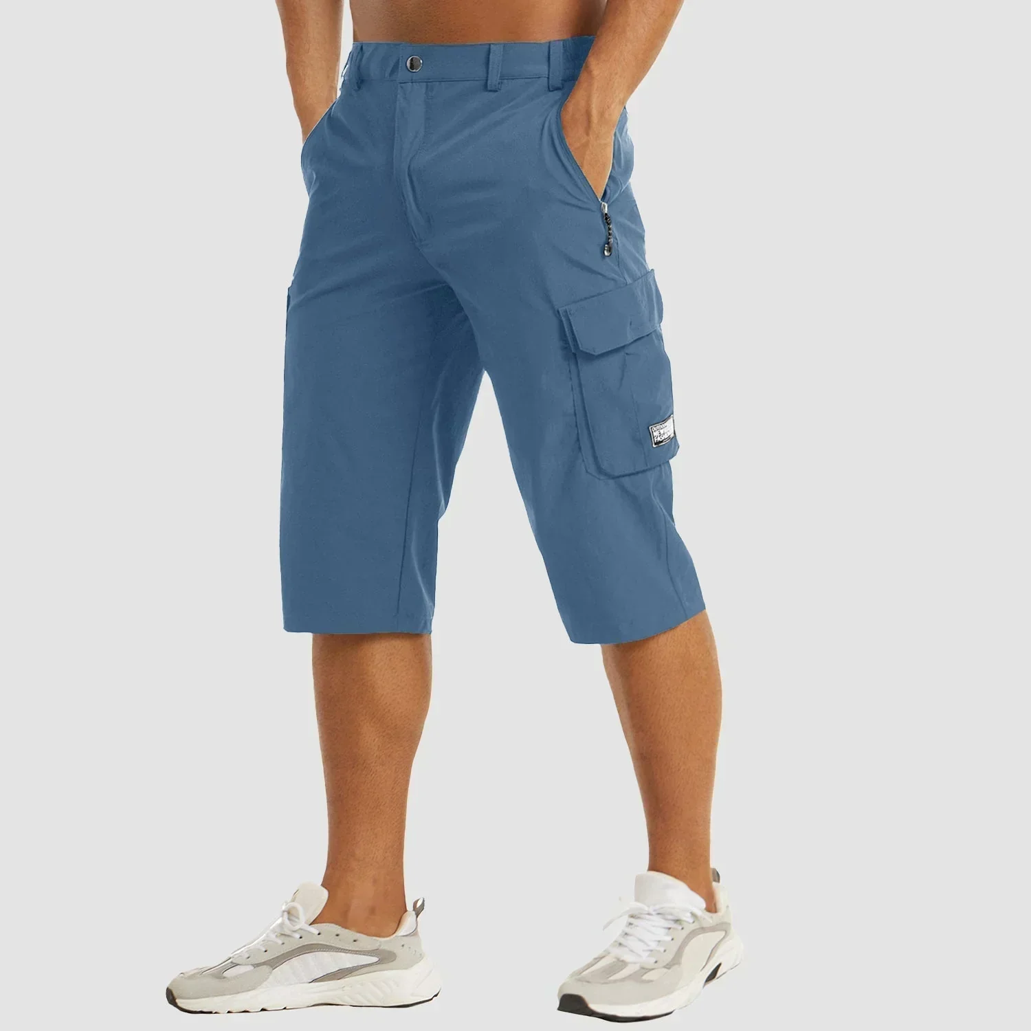 Fast-Drying Men's Cargo Shorts with Multiple Pockets for Versatile Outdoor Use - Image 14