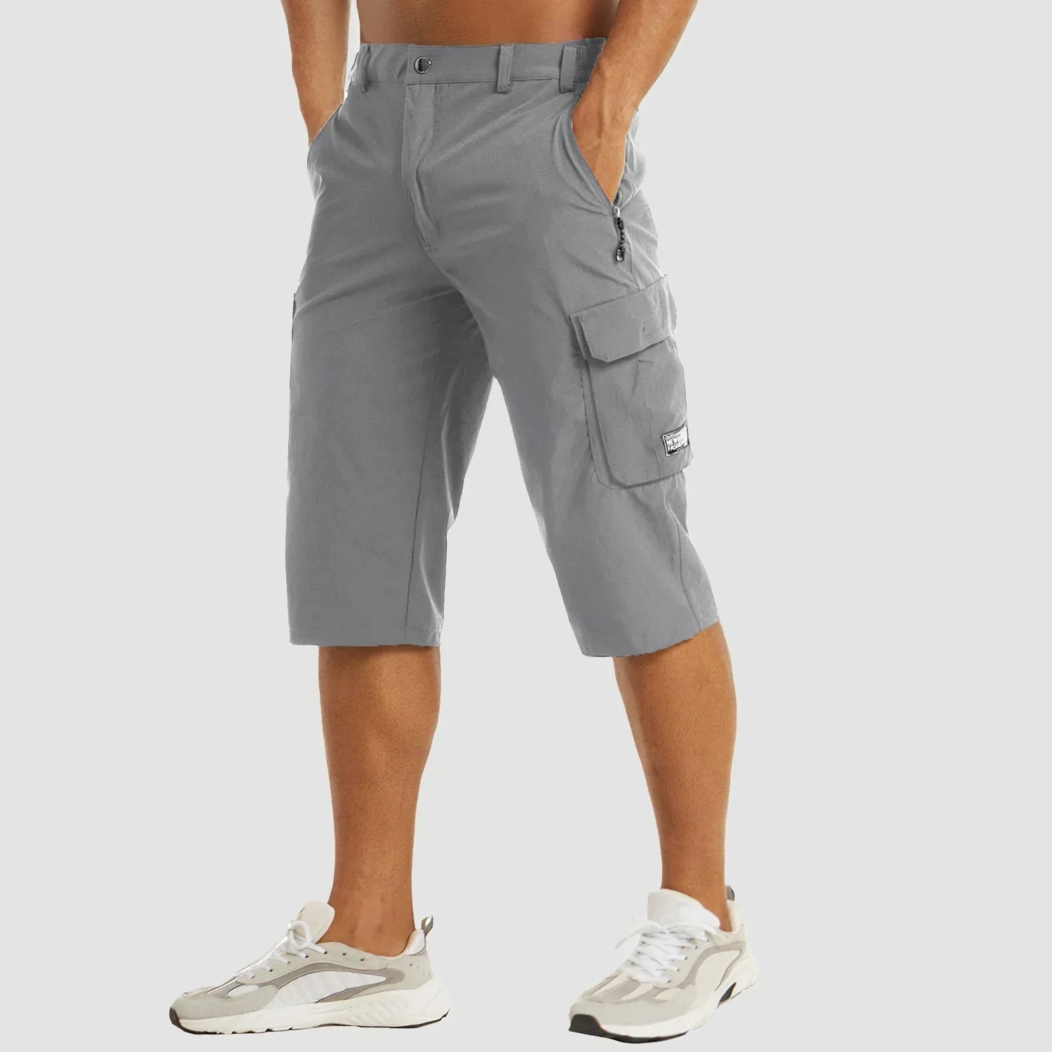 Fast-Drying Men's Cargo Shorts with Multiple Pockets for Versatile Outdoor Use - Image 2
