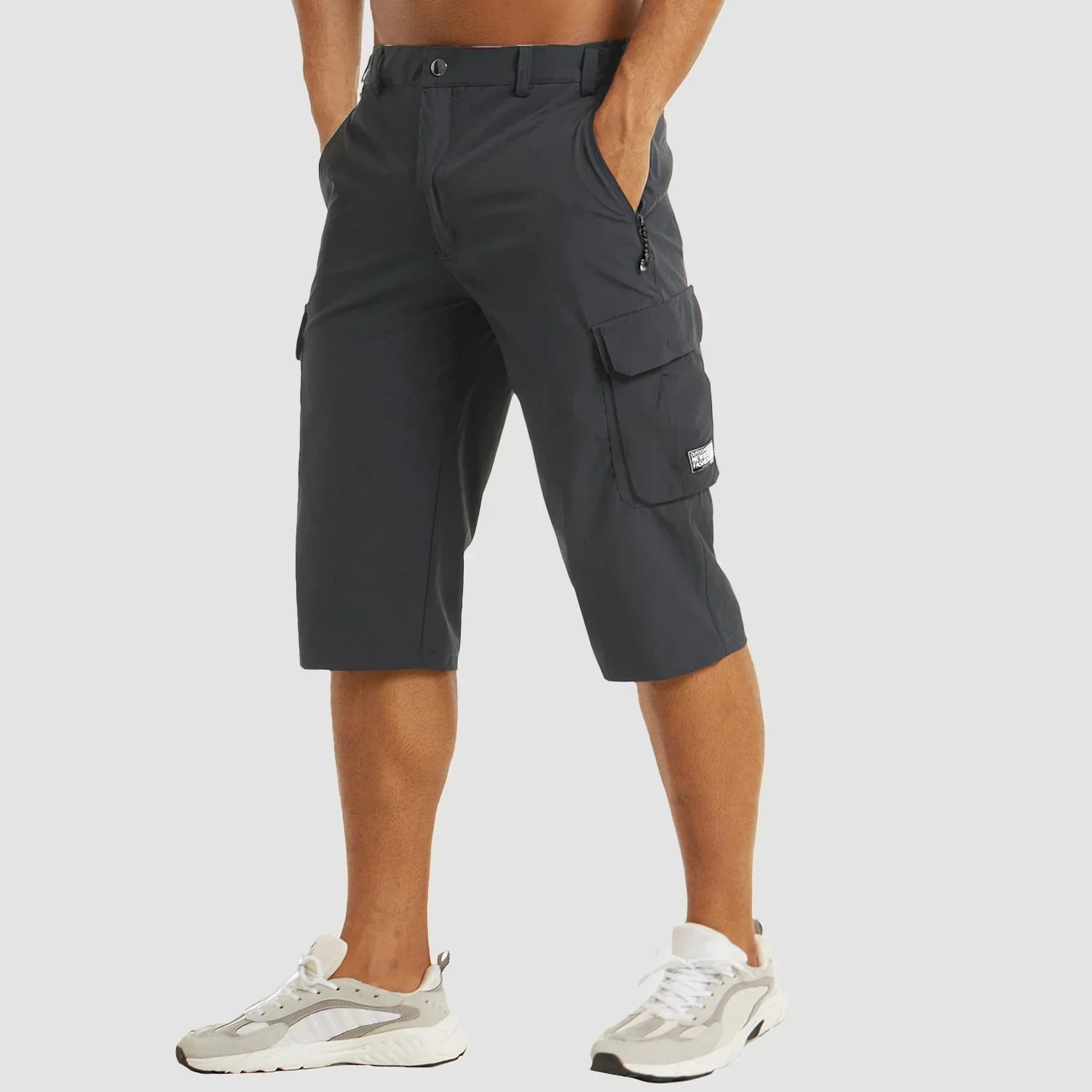 Fast-Drying Men's Cargo Shorts with Multiple Pockets for Versatile Outdoor Use - Image 3