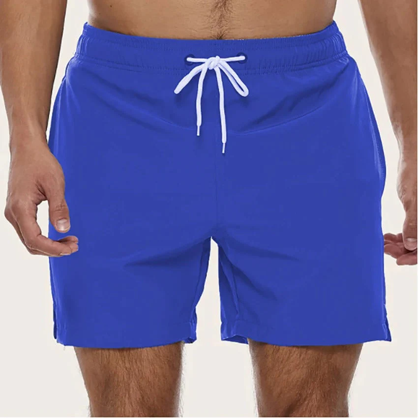 Fast-Drying Men's Swim Trunks with Elastic Waist, Comfortable and Versatile Bathing Suit for Swimming and Beach Activities - Image 4