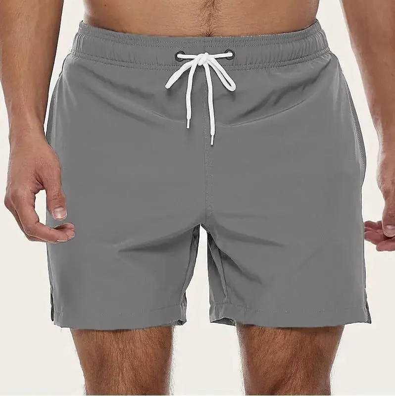 Fast-Drying Men's Swim Trunks with Elastic Waist, Comfortable and Versatile Bathing Suit for Swimming and Beach Activities - Image 5