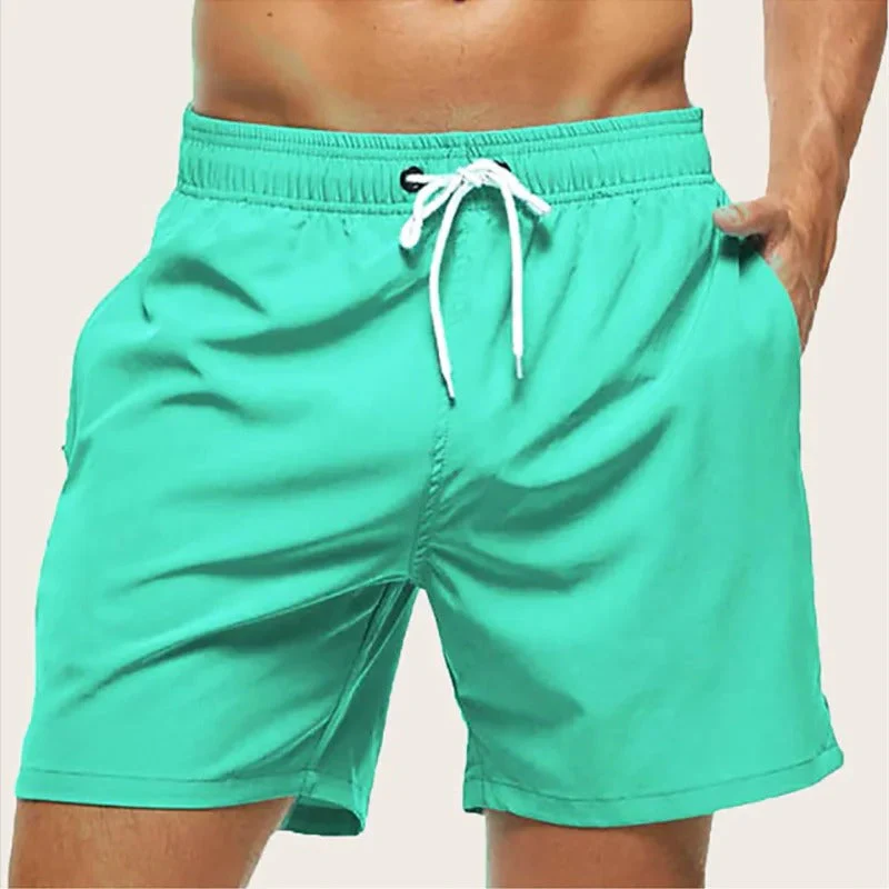 Fast-Drying Men's Swim Trunks with Elastic Waist, Comfortable and Versatile Bathing Suit for Swimming and Beach Activities - Image 9