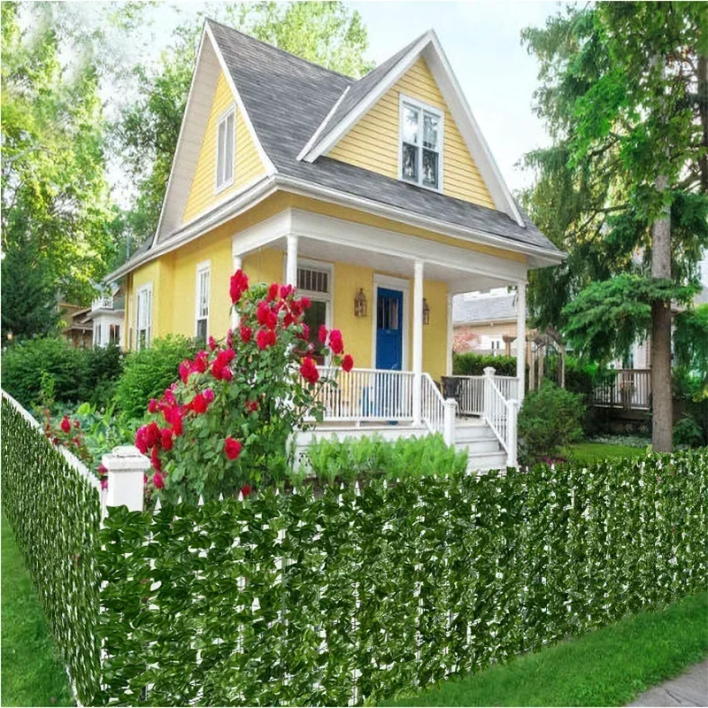 Faux Ivy Privacy Screen Panel - Indoor/Outdoor Green Leaf Garden Decoration for Home and Balcony - Image 5