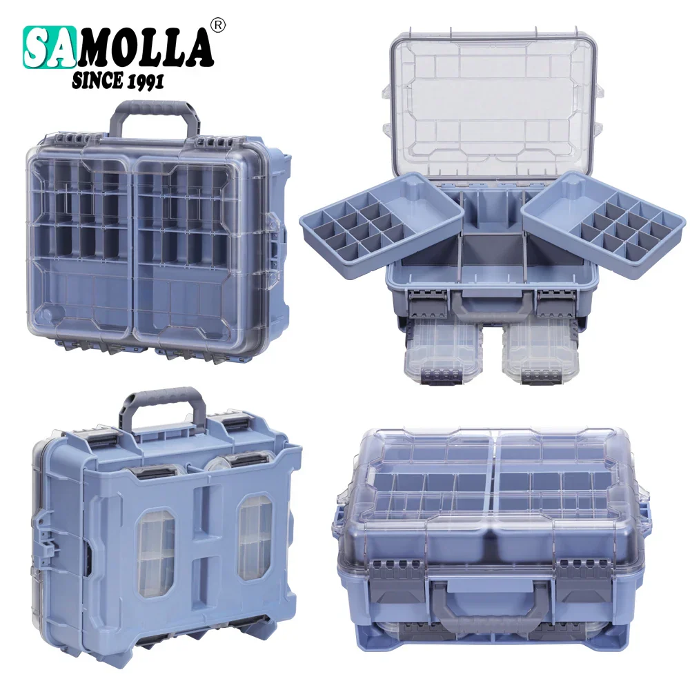 Fishing Tackle Box Large Capacity Organizer Multi Layer Waterproof Outdoor Camping Fall 2025 Portable Storage - Image 9