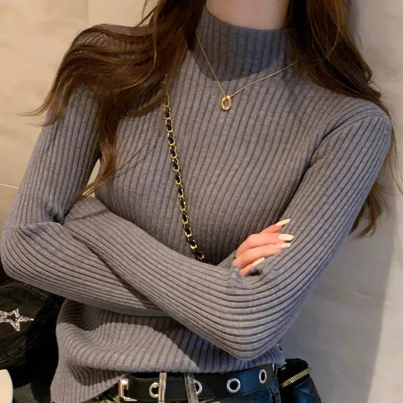 Fitted Women’s Turtleneck - Slim Ribbed Knit For Layering - Image 10