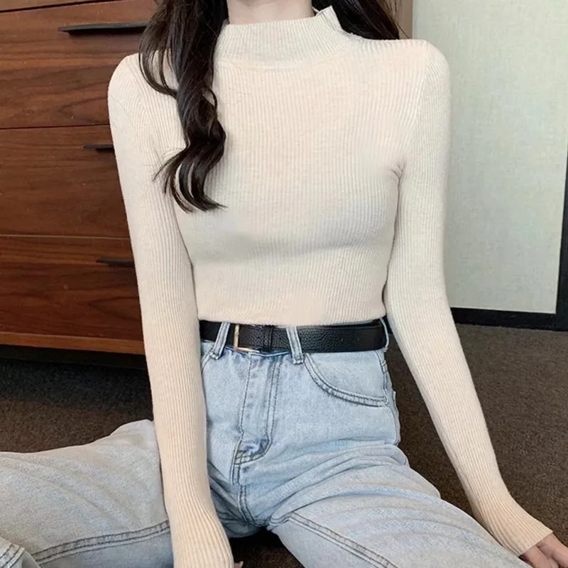 Fitted Women’s Turtleneck - Slim Ribbed Knit For Layering - Image 13