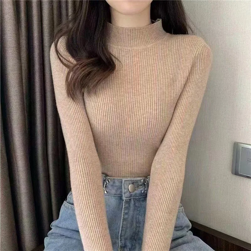 Fitted Women’s Turtleneck - Slim Ribbed Knit For Layering - Image 15