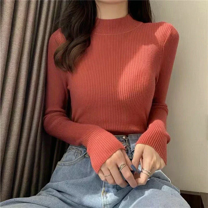 Fitted Women’s Turtleneck - Slim Ribbed Knit For Layering - Image 19