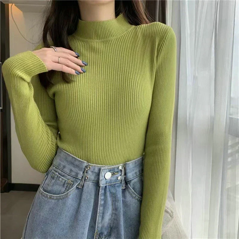 Fitted Women’s Turtleneck - Slim Ribbed Knit For Layering - Image 22