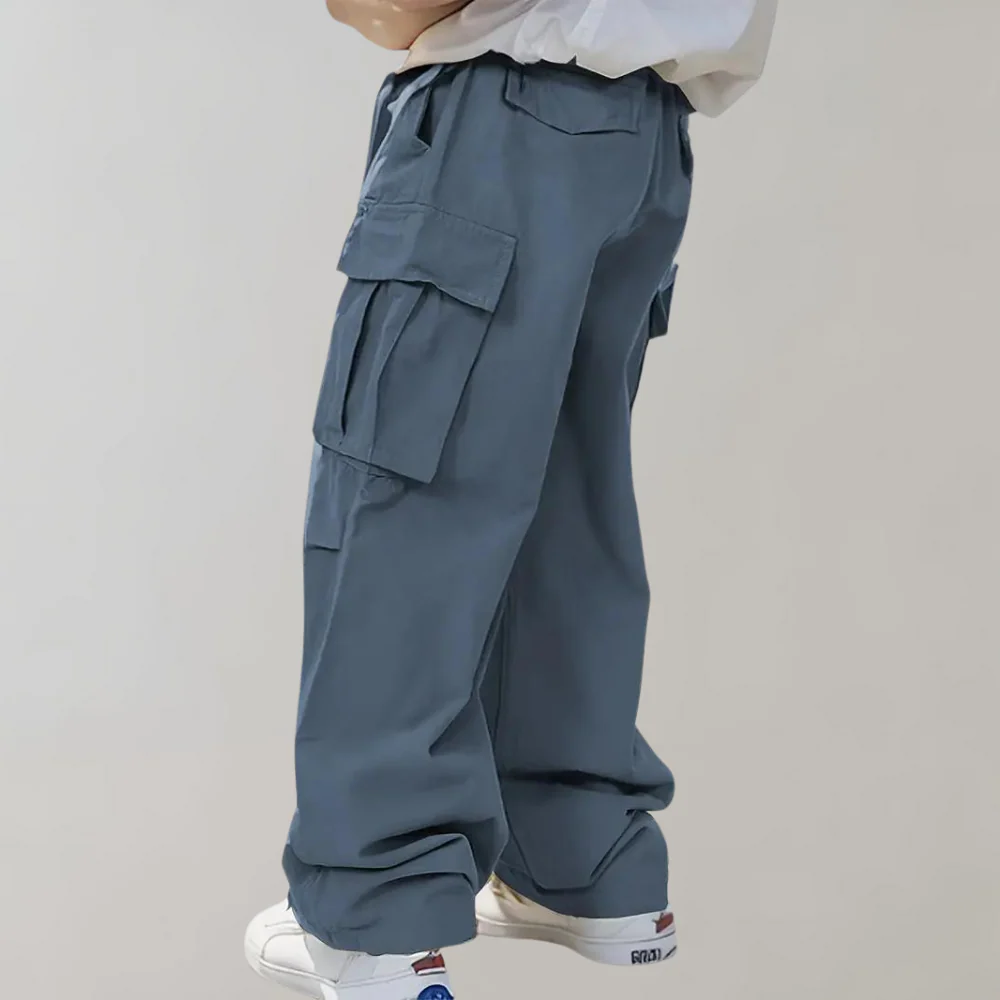 Flexible men's cargo pants – straight leg design, breathable fabric, for summer activities - Image 10
