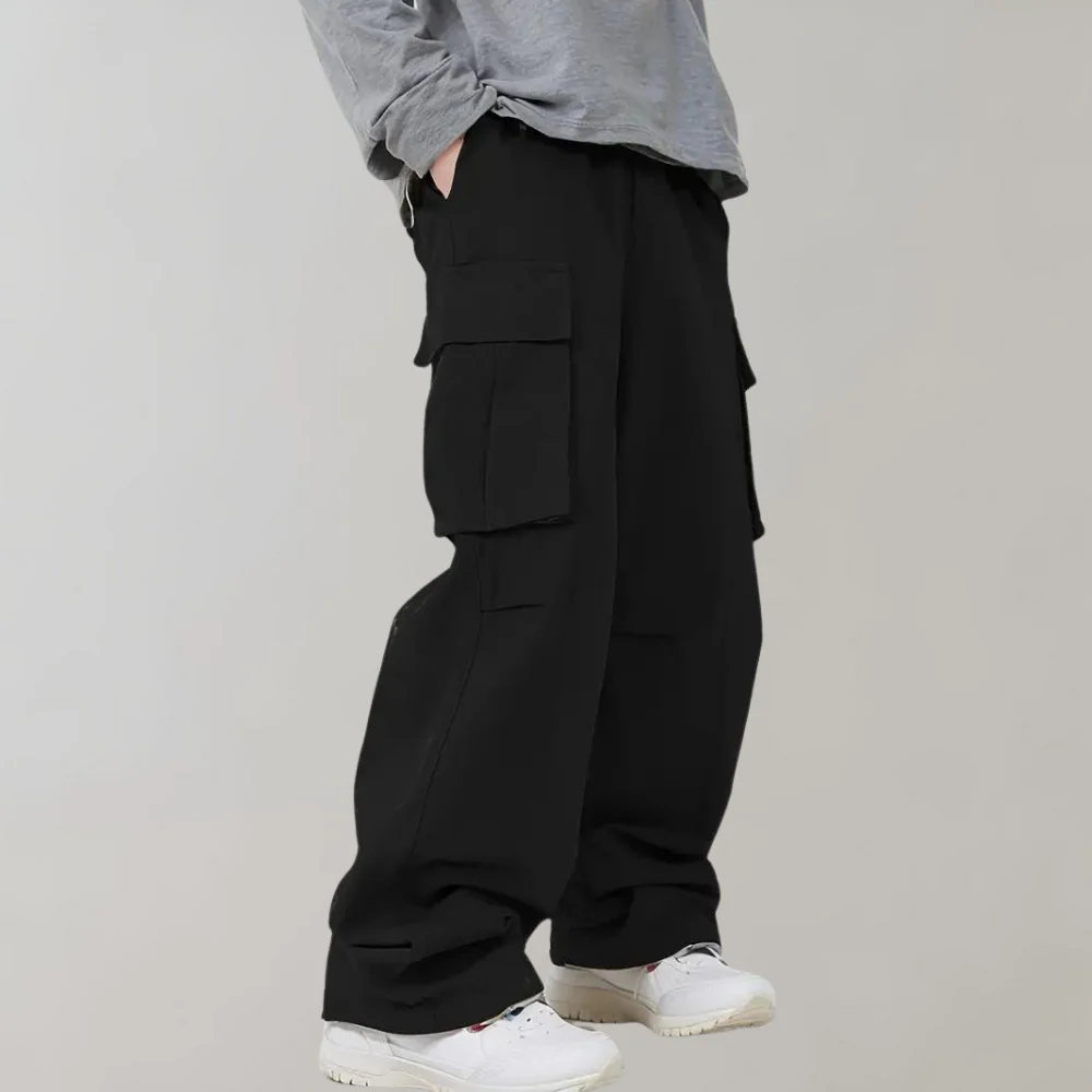 Flexible men's cargo pants – straight leg design, breathable fabric, for summer activities - Image 3