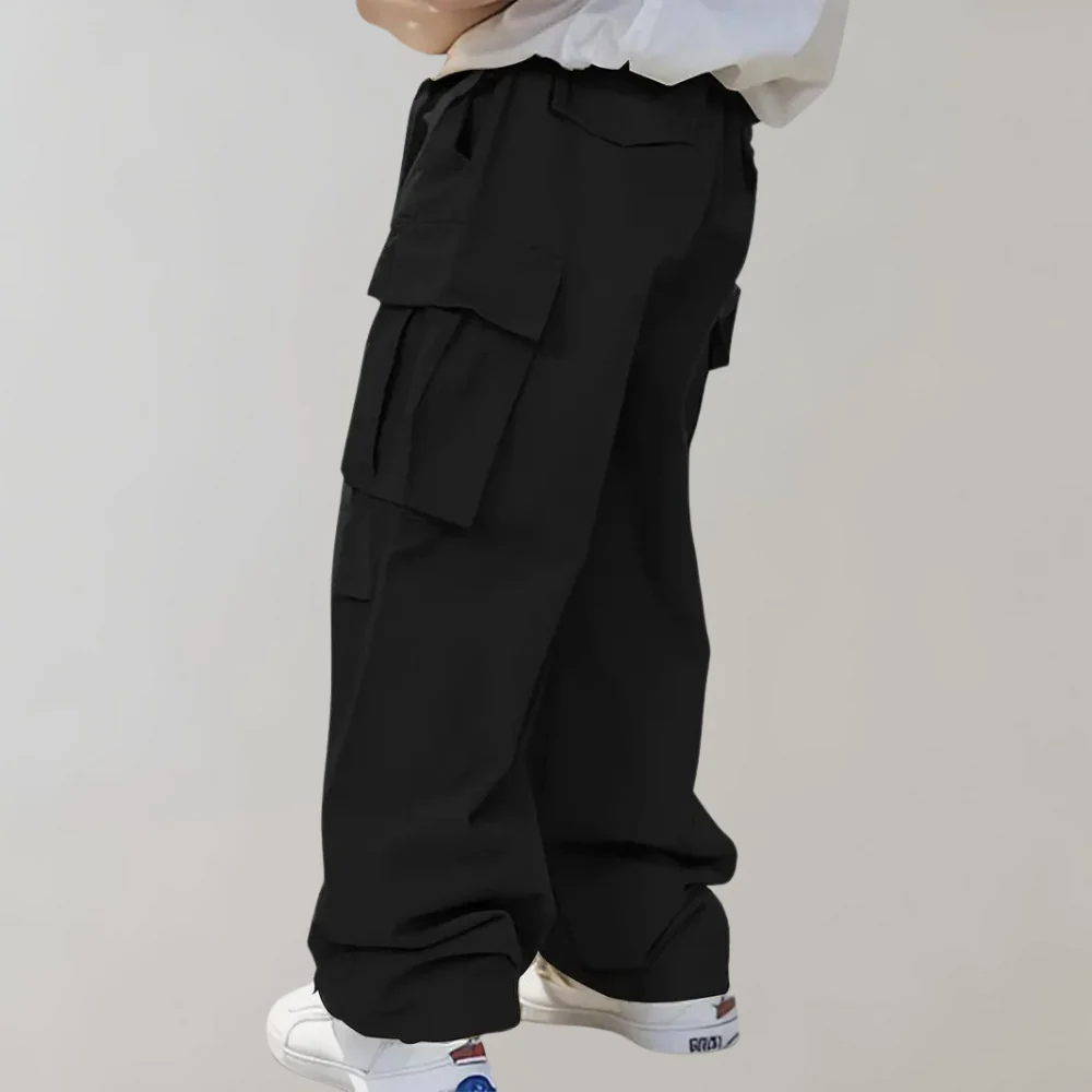 Flexible men's cargo pants – straight leg design, breathable fabric, for summer activities - Image 4