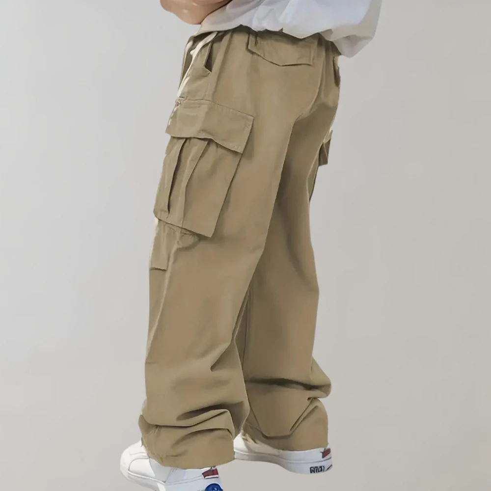 Flexible men's cargo pants – straight leg design, breathable fabric, for summer activities - Image 7