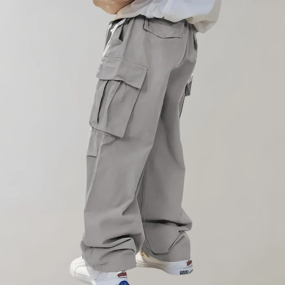 Flexible men's cargo pants – straight leg design, breathable fabric, for summer activities - Image 9