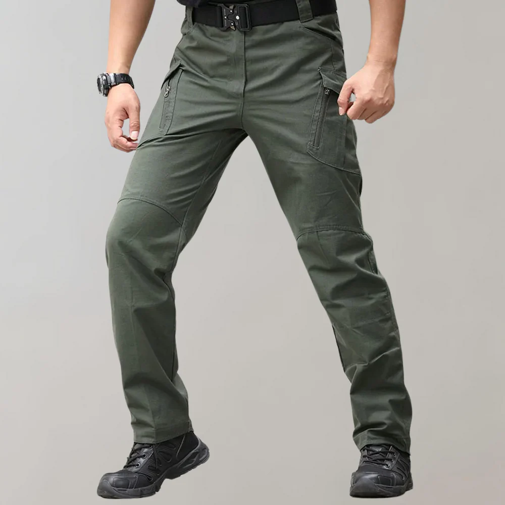 Flexible men's tactical cargo pants – breathable stretch fabric, for gym and casual wear - Image 2