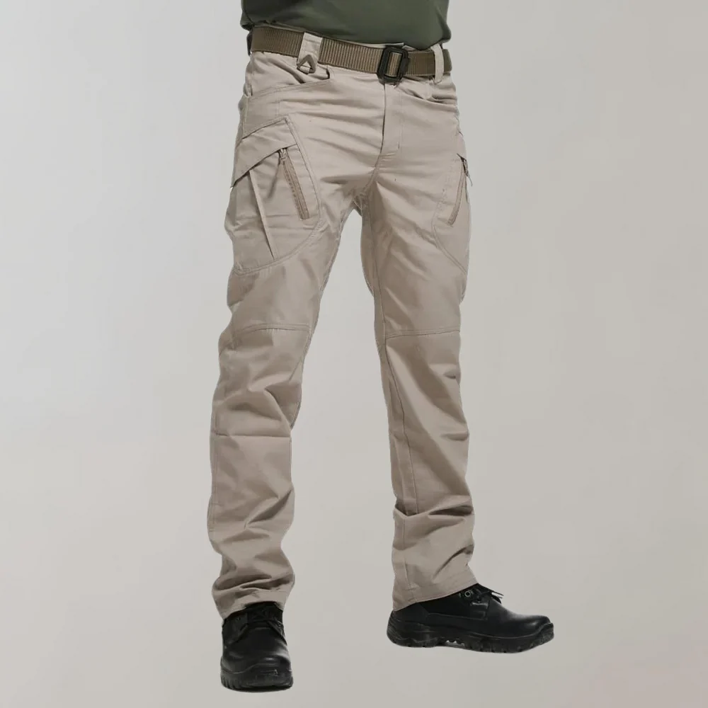 Flexible men's tactical cargo pants – breathable stretch fabric, for gym and casual wear - Image 5